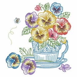 Vintage Pansy 02(Sm) machine embroidery designs