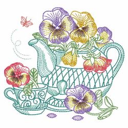 Vintage Pansy 03(Lg) machine embroidery designs