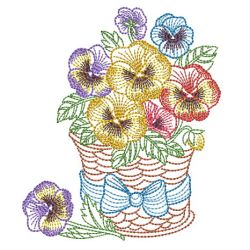 Vintage Pansy 08(Sm) machine embroidery designs