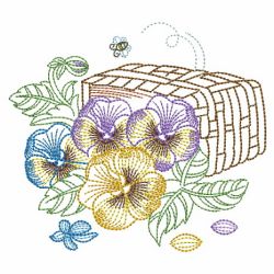 Vintage Pansy 10(Sm) machine embroidery designs