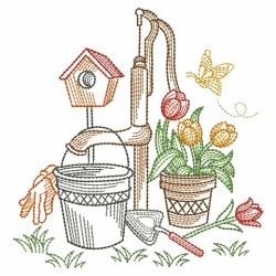 Vintage Garden Time 3 09(Sm) machine embroidery designs