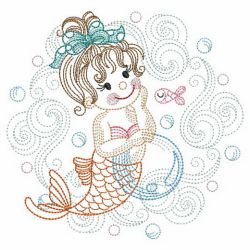 Vintage Mermaids 2 09(Lg) machine embroidery designs