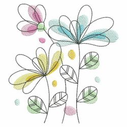Doodle Flowers 02(Sm) machine embroidery designs