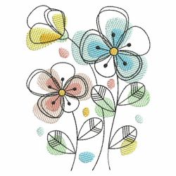 Doodle Flowers 03(Lg)