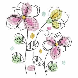 Doodle Flowers 05(Lg)