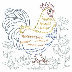 Vintage Chickens 3 01(Lg) machine embroidery designs