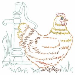 Vintage Chickens 3 03(Sm) machine embroidery designs