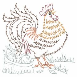 Vintage Chickens 3 09(Md) machine embroidery designs