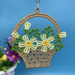 FSL Floral Baskets 2 machine embroidery designs