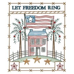 Country Saltbox House 02(Lg) machine embroidery designs