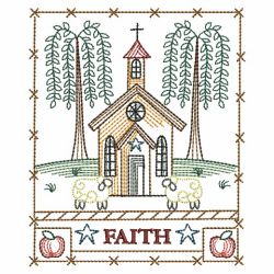 Country Saltbox House 03(Lg) machine embroidery designs