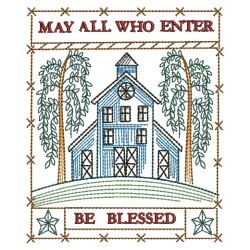 Country Saltbox House 07(Lg) machine embroidery designs