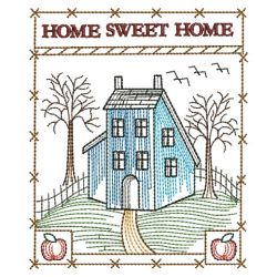Country Saltbox House 08(Sm) machine embroidery designs