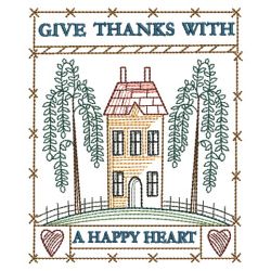 Country Saltbox House 09(Lg) machine embroidery designs