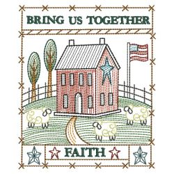 Country Saltbox House 10(Lg) machine embroidery designs