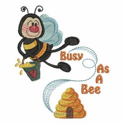 Bee Happy 07 machine embroidery designs