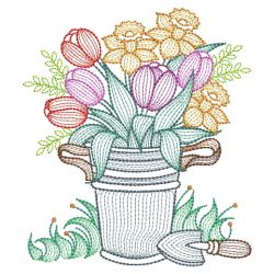 Tulips Garden 01(Md) machine embroidery designs