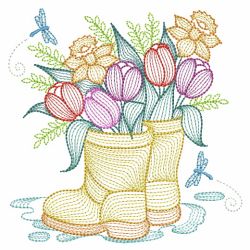 Tulips Garden 02(Md) machine embroidery designs
