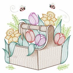 Tulips Garden 03(Md) machine embroidery designs