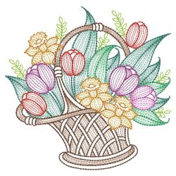 Tulips Garden 08(Md) machine embroidery designs