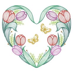 Tulips Garden 09(Md) machine embroidery designs
