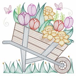 Tulips Garden 10(Md) machine embroidery designs