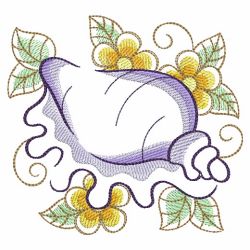 Floral Seashells 03(Md) machine embroidery designs