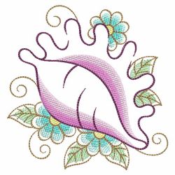 Floral Seashells 09(Md) machine embroidery designs