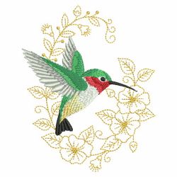 Decorative Hummingbirds 01(Lg) machine embroidery designs