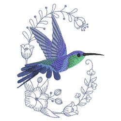 Decorative Hummingbirds 02(Md) machine embroidery designs