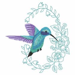 Decorative Hummingbirds 06(Lg) machine embroidery designs