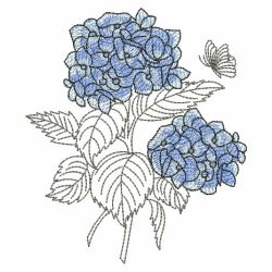 Sketched Flowers 05(Md) machine embroidery designs