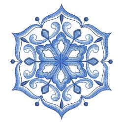 Delft Blue Snowflakes(Lg) machine embroidery designs