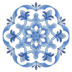 Delft Blue Snowflakes 02(Lg) machine embroidery designs