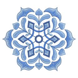 Delft Blue Snowflakes 03(Lg) machine embroidery designs