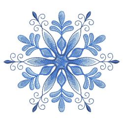 Delft Blue Snowflakes 07(Sm) machine embroidery designs
