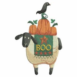 Folk Art Halloween 2 03(Lg) machine embroidery designs