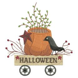 Folk Art Halloween 2 12(Lg) machine embroidery designs