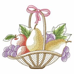 Basket Of Fruit 3(Lg) machine embroidery designs