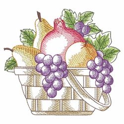 Basket Of Fruit 3 02(Md) machine embroidery designs