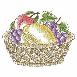 Basket Of Fruit 3 04(Lg) machine embroidery designs