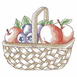 Basket Of Fruit 3 08(Lg) machine embroidery designs