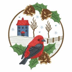 Winter For The Birds 2 08(Lg) machine embroidery designs