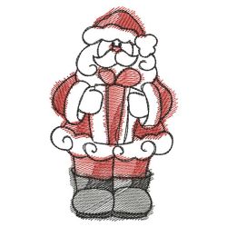 Sketched Christmas 10(Md) machine embroidery designs