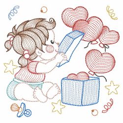 Rippled Birthday Party 05(Lg) machine embroidery designs