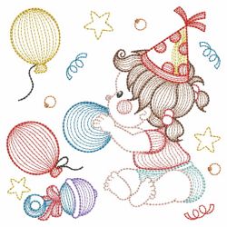 Rippled Birthday Party 10(Md) machine embroidery designs