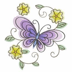 Butterfly And Blooms 5 04(Sm) machine embroidery designs