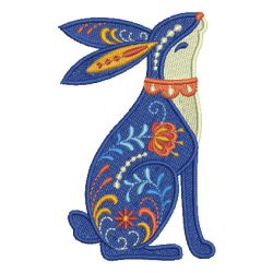 Folk Art Animals 02 machine embroidery designs