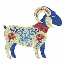 Folk Art Animals 11 machine embroidery designs