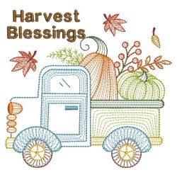 Pumpkin Truck 01(Sm) machine embroidery designs